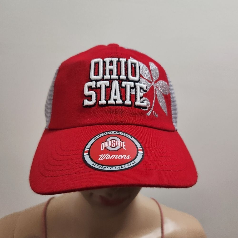 Ohio State Buckeyes Top of the World Women's Glitter Cheer Hat